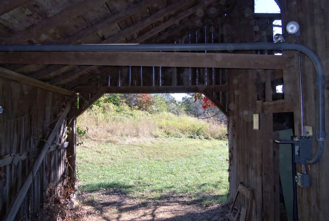 6 AWG THHN Wire in Conduit in Barn
