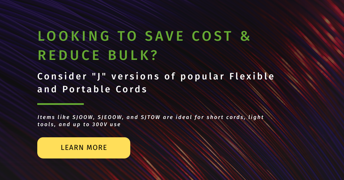 What's the difference between SOOW, SEOOW, and STOW Portable Cord?